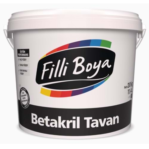 BETAKRİLİK TAVAN BOYASI (17,5 KG)